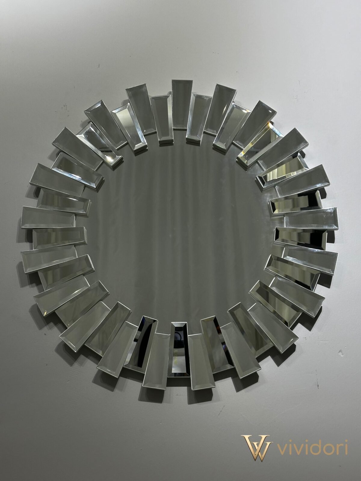 Silver Model Mirrored Piano Mirror